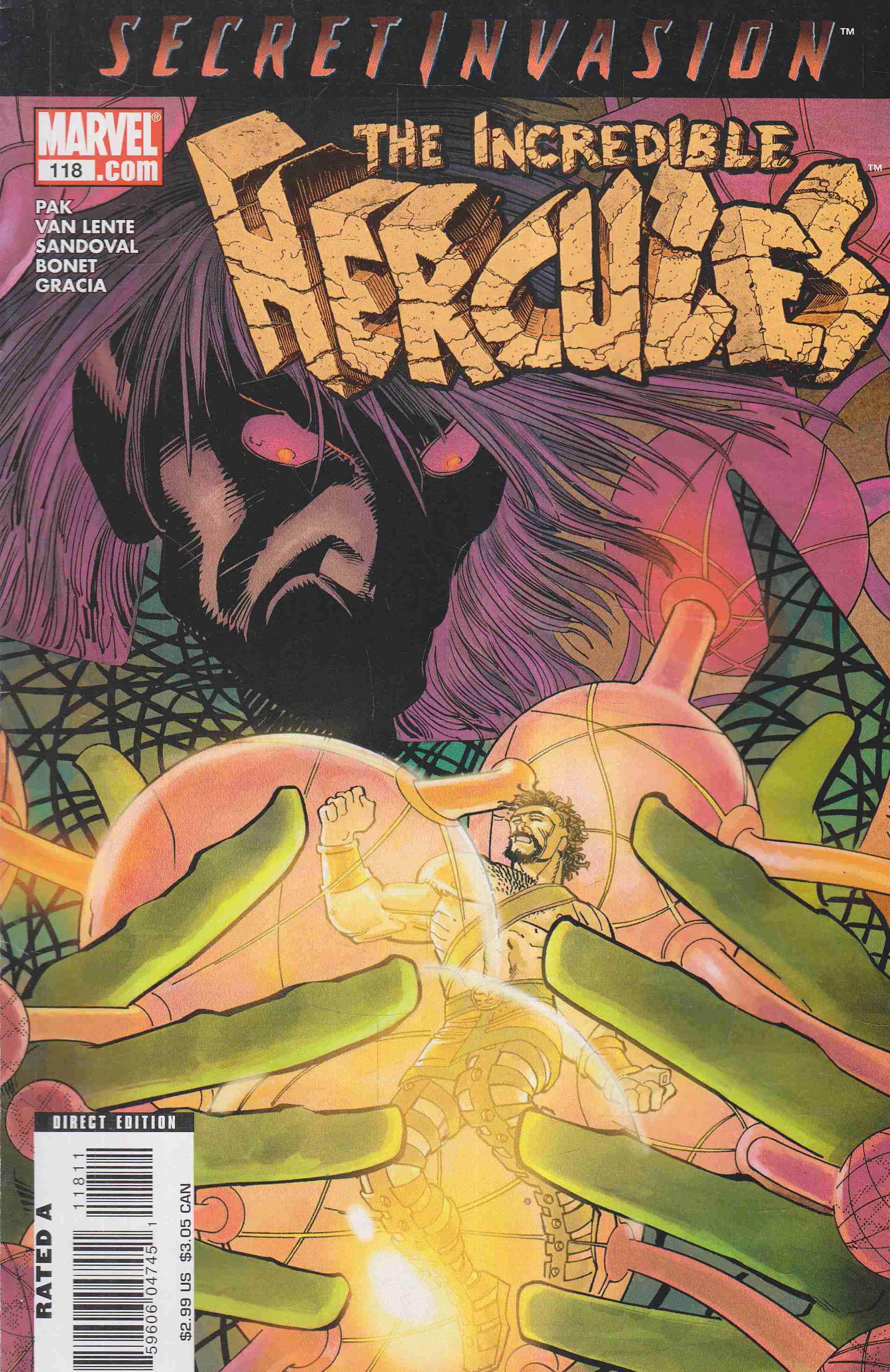 Pak, Greg, Fred Van Lente, Sandoval, Rafa - Incredible Hercules No. 118. Pak, Greg, Fred Van Lente, Sandoval, Rafa - Incredible Hercules No. 118., 2008 antikvár könyv