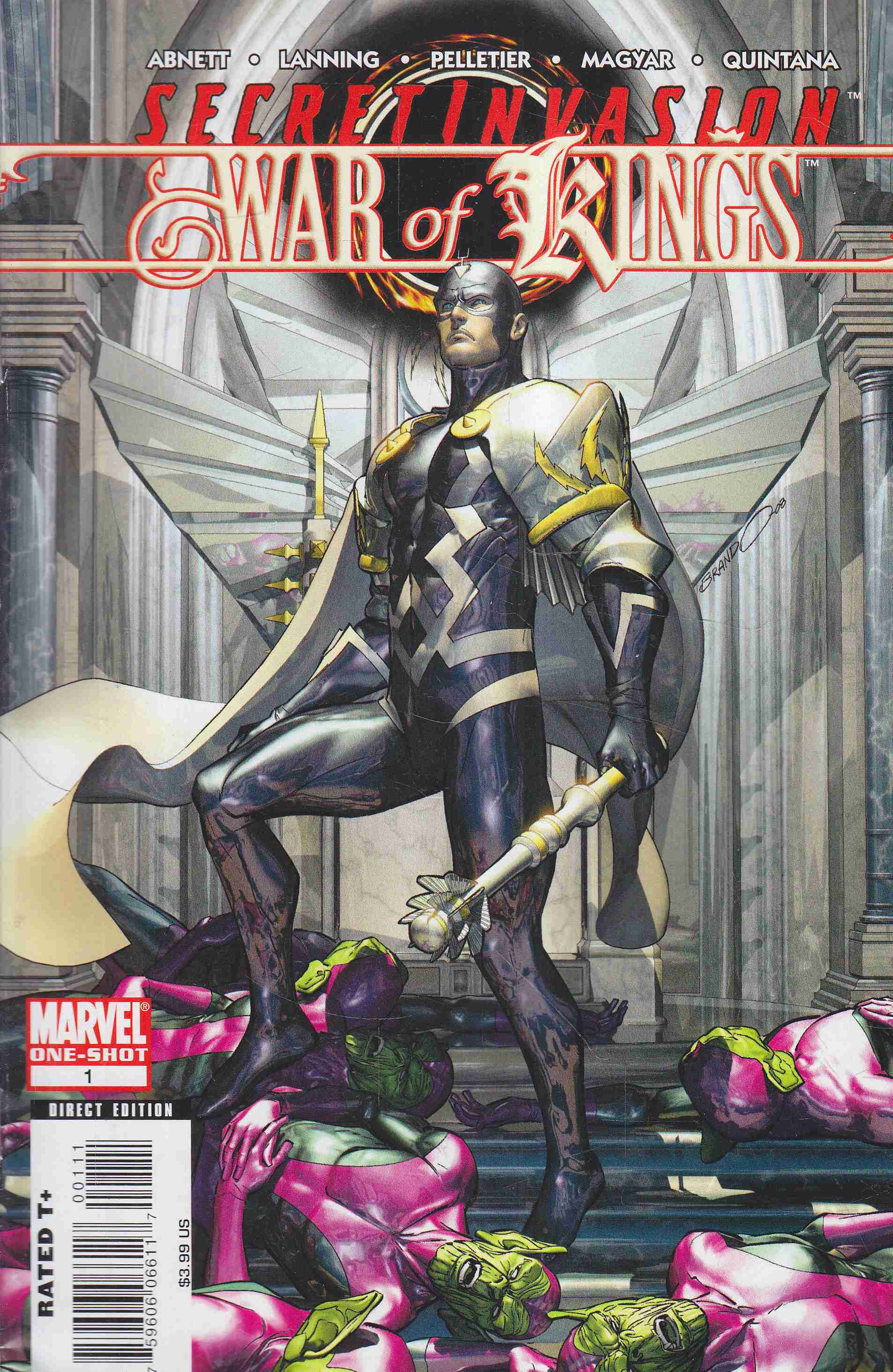 Dan Abnett, Lanning, Andy, Pelletier, Paul, Dazo, Bong - Secret Invasion: War of Kings No. 1. Dan Abnett, Lanning, Andy, Pelletier, Paul, Dazo, Bong - Secret Invasion: War of Kings No. 1., 2009 antikvár könyv