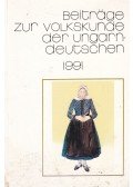 Újváry Zoltán,Karl Manherz - Beiträge zur Volkskunde der Ungarndeutschen 1991