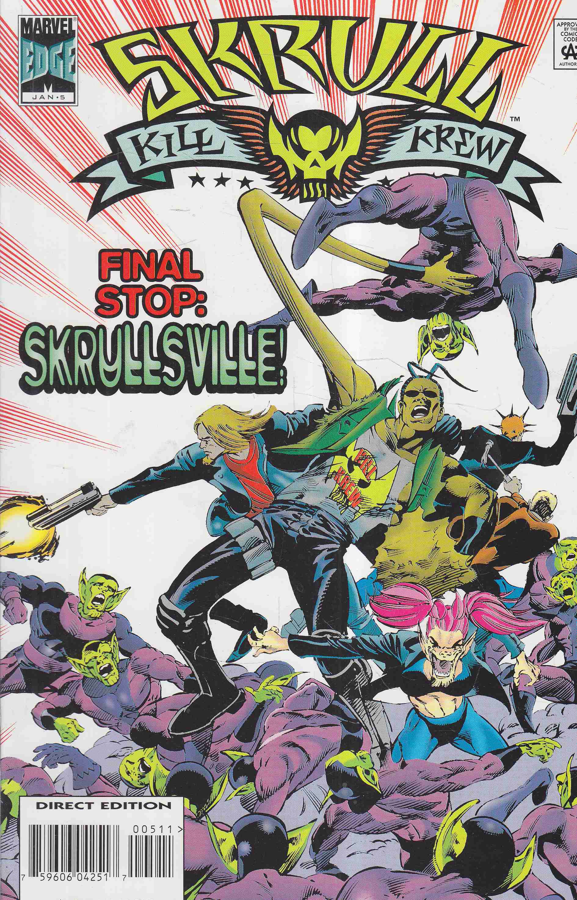Morrison, Grant, Millar, Mark, Yeowell, Steve - Skrull Kill Krew Vol. 1. No. 5. Morrison, Grant, Millar, Mark, Yeowell, Steve - Skrull Kill Krew Vol. 1. No. 5., New York 1996 antikvár könyv