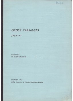 Dr. Buzás Lászlóné - Orosz társalgás Dr. Buzás Lászlóné - Orosz társalgás, Budapest 1972 antikvár könyv