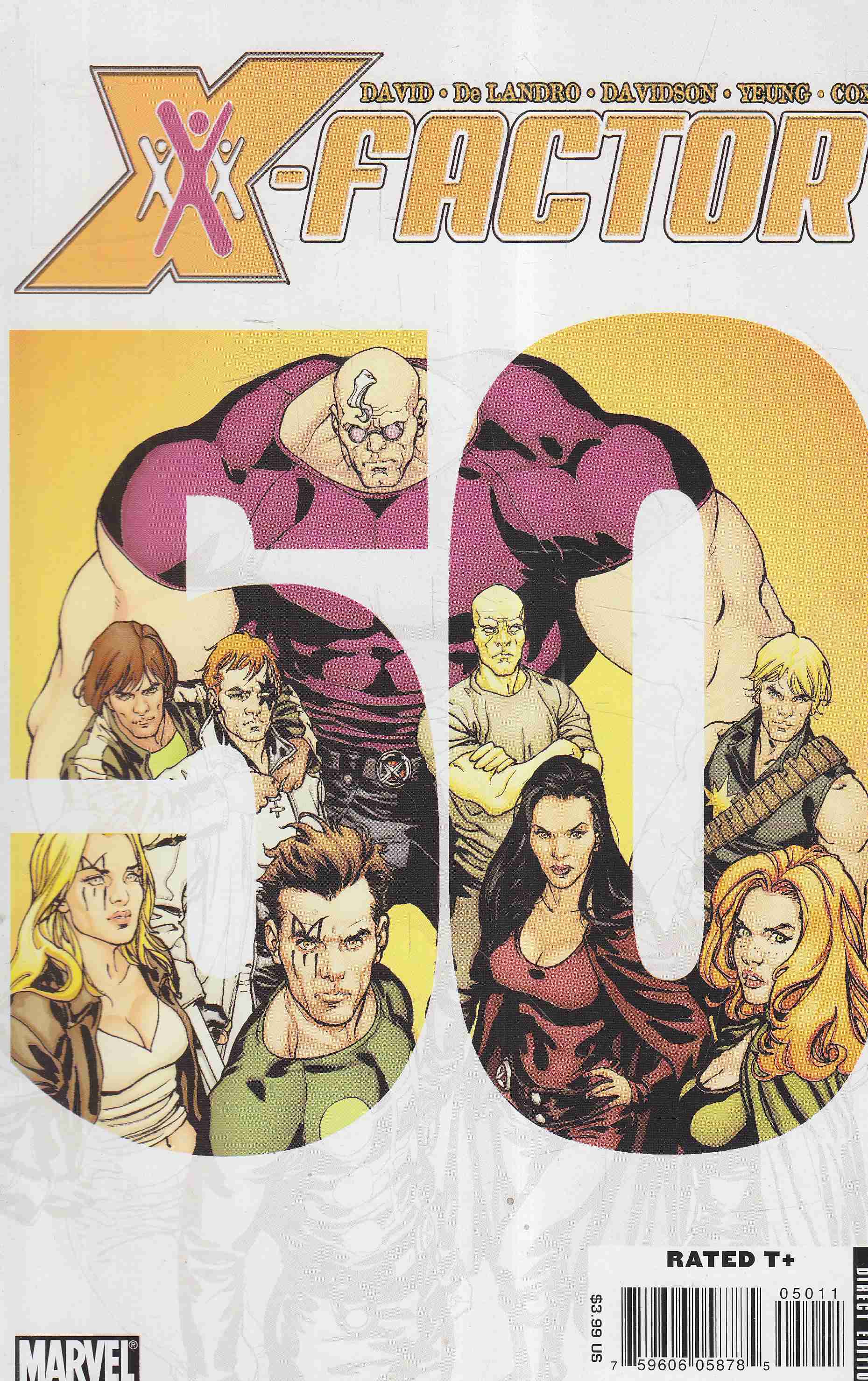 David, Peter, Valentine De Landro - X-Factor No. 50. David, Peter, Valentine De Landro - X-Factor No. 50., 2009 antikvár könyv