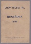 gróf Teleki Pál - Beszédek 1939