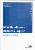 Wolfgang Obenaus,Josef Weidacher - NEW Handbook of Business English