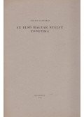 Vértes O. András - Az első magyar nyelvű fonetika