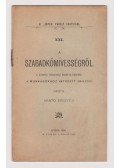Arató Frigyes - A szabadkőmívességről