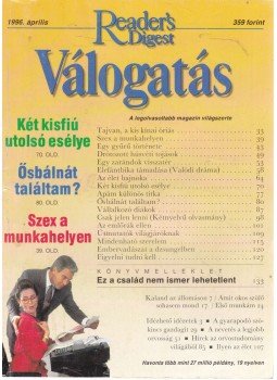 Keresztes Péter - Reader's Digest Válogatás 1996. április Keresztes Péter - Reader's Digest Válogatás 1996. április, Budapest 1996 antikvár könyv