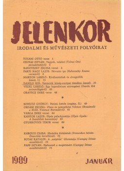 Csordás Gábor - Jelenkor 1989. január Csordás Gábor - Jelenkor 1989. január, Pécs 1989 antikvár könyv