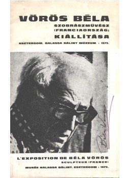 Németh Lajos - Vörös Béla szobrászművész kiállítás (aláírt),  1975 antikvár könyv