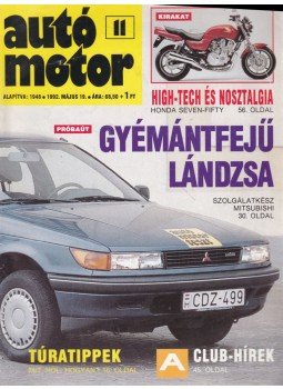 dr. Nádasi Antal - Autó-Motor 1992. 45. évf. 11. szám dr. Nádasi Antal - Autó-Motor 1992. 45. évf. 11. szám, Budapest 1992 antikvár könyv