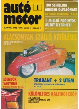 dr. Nádasi Antal - Autó-Motor 1992. 44. évf. 1. szám dr. Nádasi Antal - Autó-Motor 1992. 44. évf. 1. szám, Budapest 1992 antikvár könyv