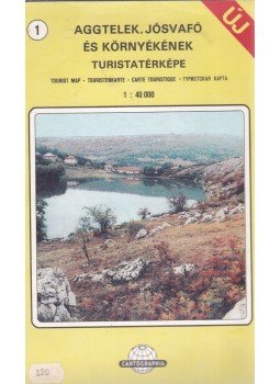 - Aggtelek, Jósvafő és környékének turistatérképe 1:40 000, Budapest 1991 antikvár könyv