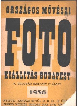  - Országos Művészi Fotokiállítás Budapest 1956,  1956 antikvár könyv