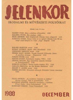 Csordás Gábor - Jelenkor 1988. december, Pécs 1988 antikvár könyv
