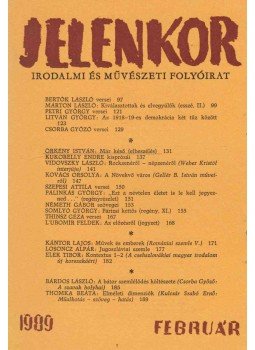 Csordás Gábor - Jelenkor 1989. február Csordás Gábor - Jelenkor 1989. február, Pécs 1989 antikvár könyv