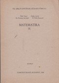 Páldi Vince,Hajdu Attila,Dr. Reiman Istvánné,B. Tóth Ferencné - Matematika III.