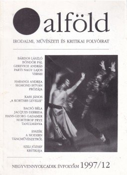 Aczél Géza - Alföld 1997/12 Aczél Géza - Alföld 1997/12, Debrecen 1997 antikvár könyv