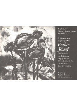 Dömötör János - Fodor József festőművész kiállítása Dömötör János - Fodor József festőművész kiállítása, 1984 antikvár könyv