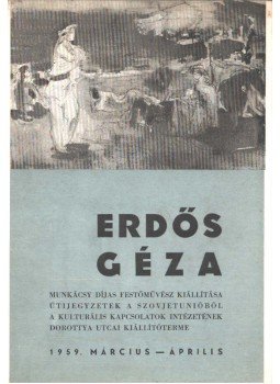 Kontha Sándor - Erdős Géza festőművész kiállítása,  1959 antikvár könyv