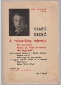 Szabó Dezső - A választójog reformja (dedikált)