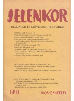 Csuhai István - Jelenkor 1993. november, Pécs 1993 antikvár könyv