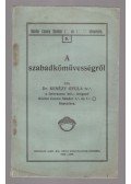 Kenézy Gyula Dr. - A szabadkőművességről