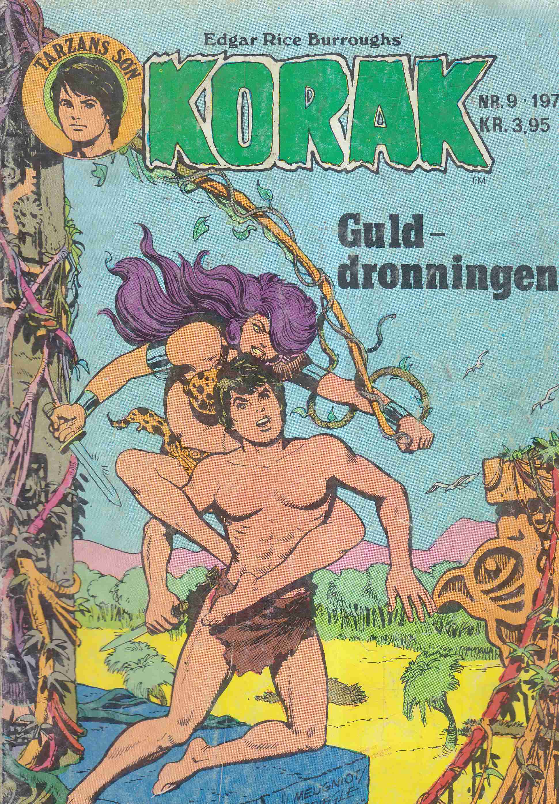 Edgar Rice Burroughs - Korak Nr. 9. Edgar Rice Burroughs - Korak Nr. 9., 1977 antikvár könyv