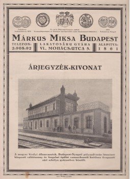  - Márkus Miksa lakatosáru gyára – Budapest: Árjegyzék-kivonat, Budapest 1936 antikvár könyv