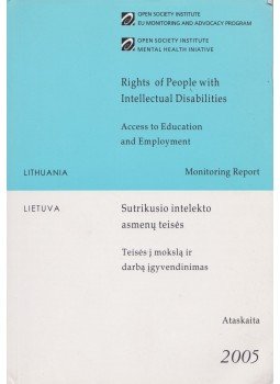- Rights of People with Intellectual Disabilities - Lithuania - Rights of People with Intellectual Disabilities - Lithuania, Budapest 2005 antikvár könyv