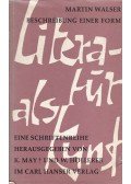 Walser, Martin - Beschreibung einer Form