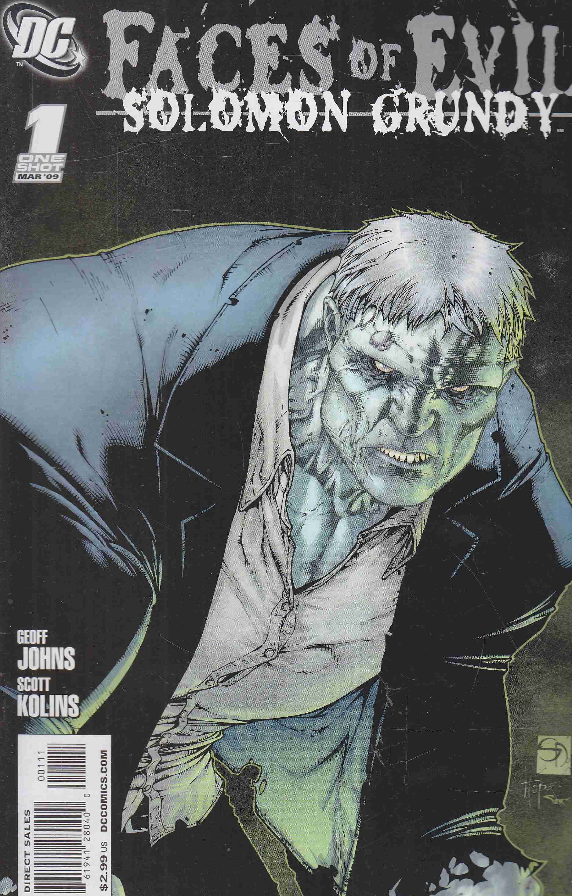 Geoff Johns, Scott Kohns - Faces of Evil: Solomon Grundy 1.,  2009 antikvár könyv