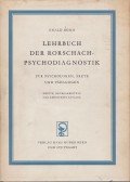 Bohm, Ewald - Lehrbuch der Rorschach-Psychodiagnostik