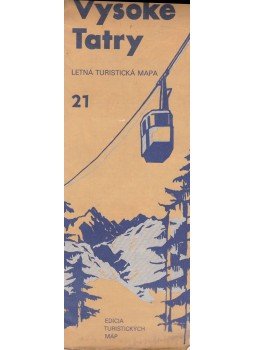  - Vysoké Tatry - Letná turistická mapa, Bratislava 1985 antikvár könyv