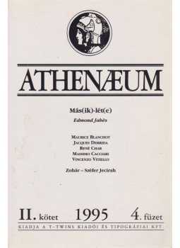 Bacsó Béla - Athenaeum 1995 II/4 Bacsó Béla - Athenaeum 1995 II/4, Budapest 1995 antikvár könyv