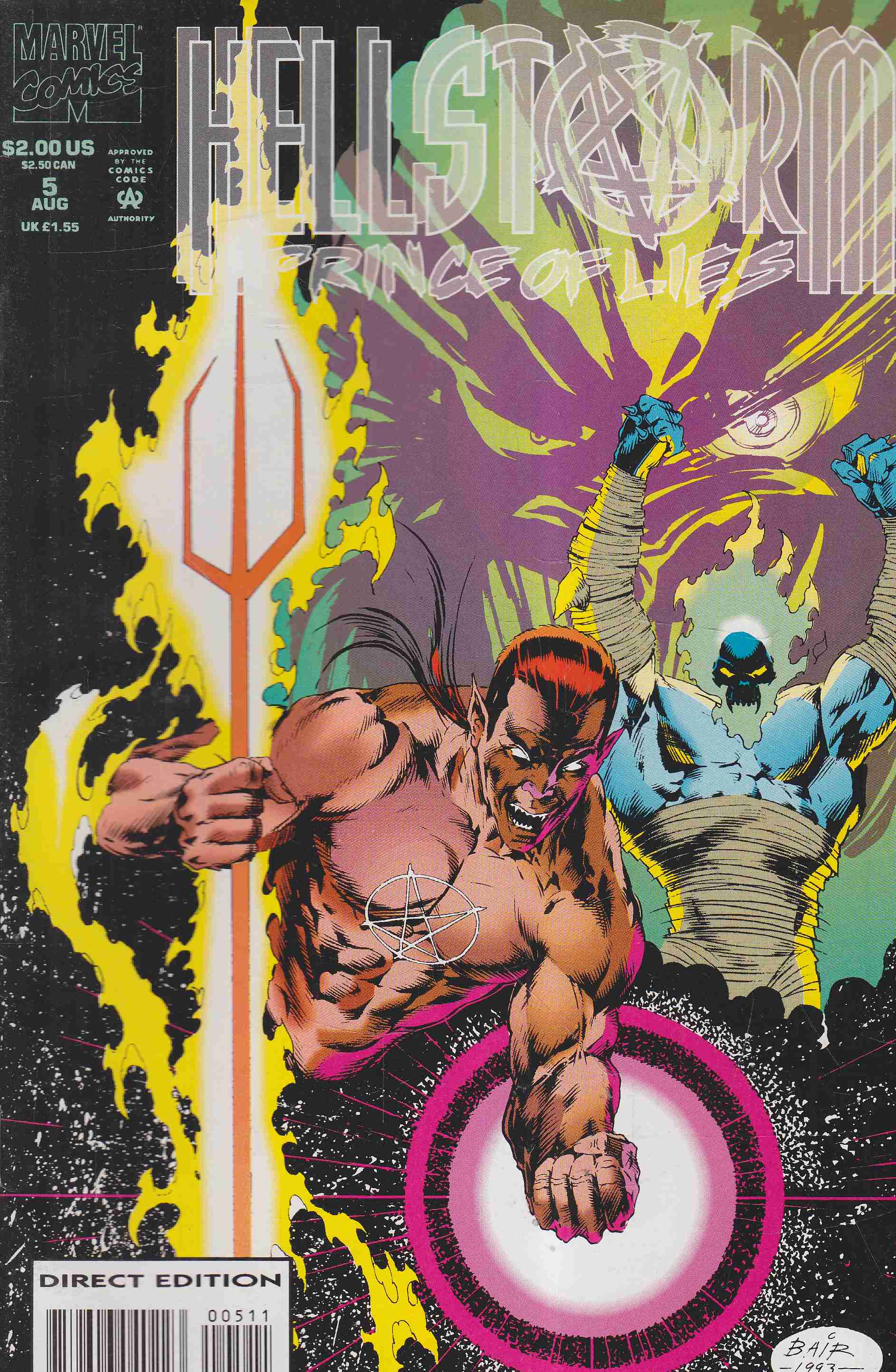 Rafael Nieves, Kaminski, Len, Michael Bair - Hellstorm: Prince of Lies Vol. 1. No. 5. Rafael Nieves, Kaminski, Len, Michael Bair - Hellstorm: Prince of Lies Vol. 1. No. 5., 1993 antikvár könyv
