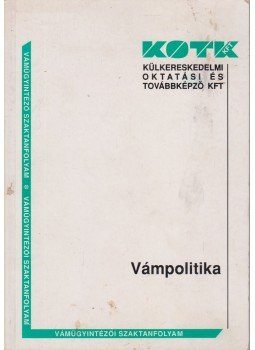Tomojzerné dr. Jánszky Ágnes - Vámpolitika,  1994 antikvár könyv