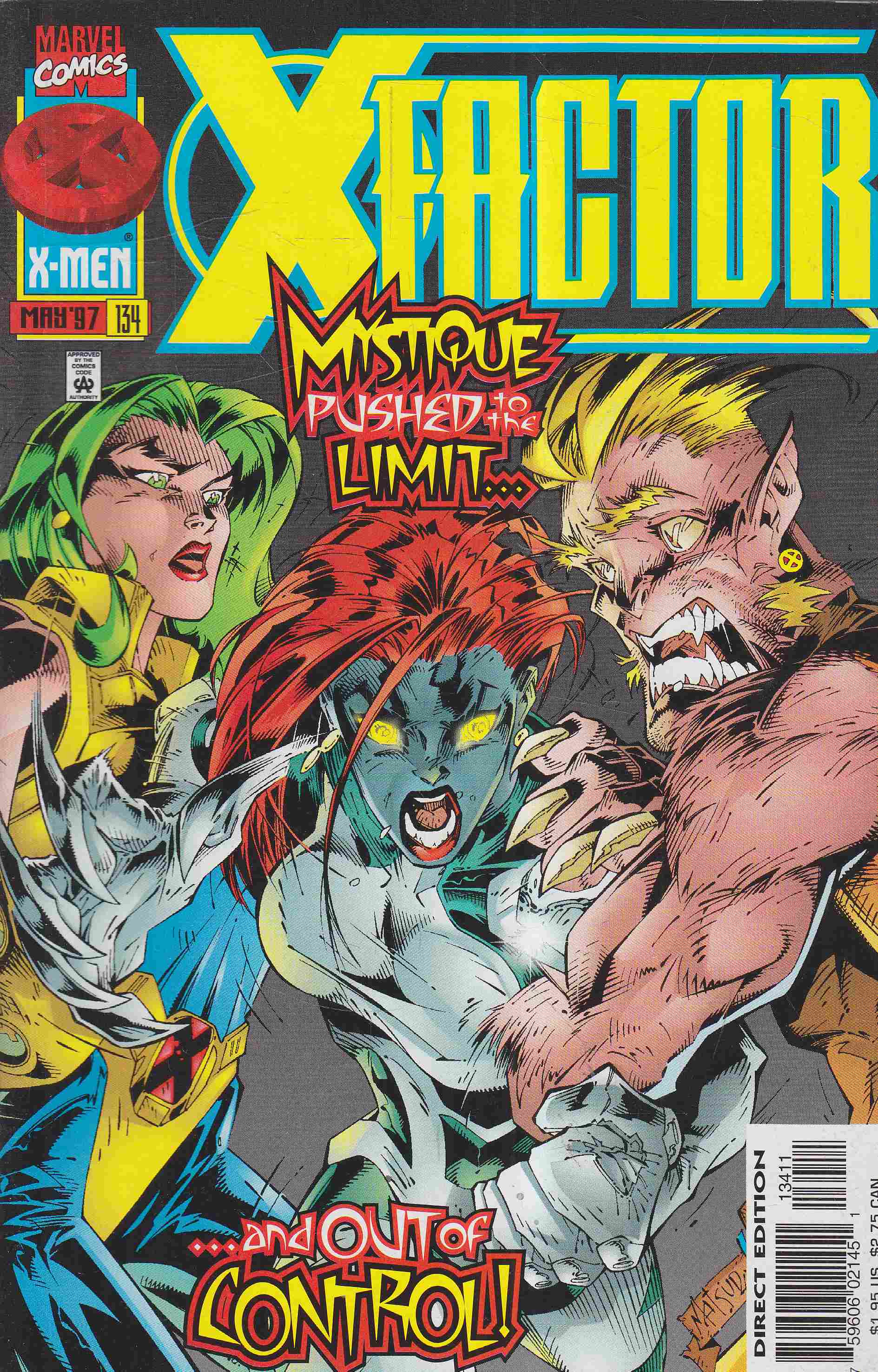 Mackie, Howard, Battle, Eric - X-Factor Vol. 1 No. 134 Mackie, Howard, Battle, Eric - X-Factor Vol. 1 No. 134, 1997 antikvár könyv