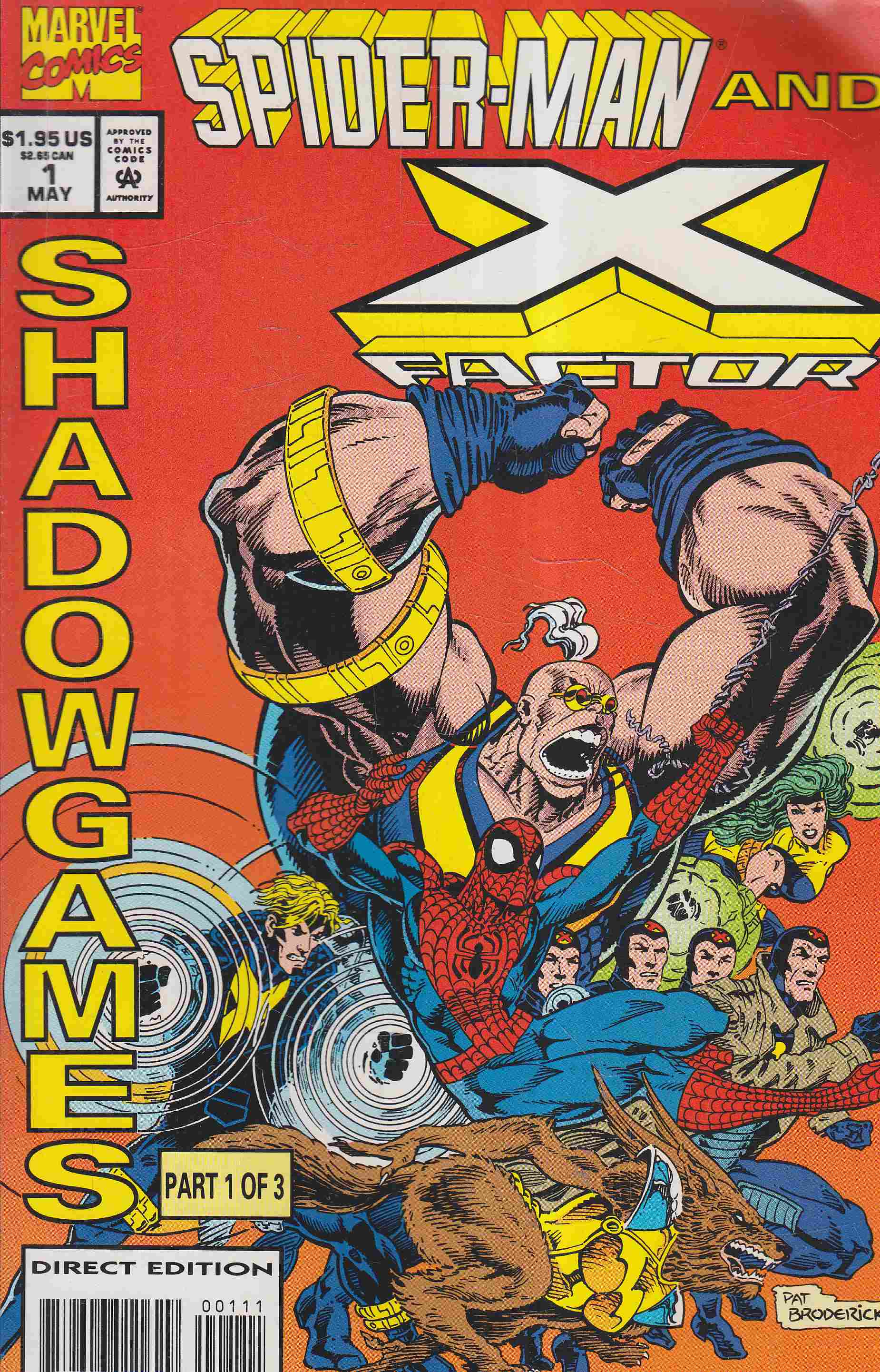 Busiek, Kurt, Pat Broderick - Spider-Man and X-Factor: Shadowgames Vol. 1. No. 1. Busiek, Kurt, Pat Broderick - Spider-Man and X-Factor: Shadowgames Vol. 1. No. 1., 1994 antikvár könyv