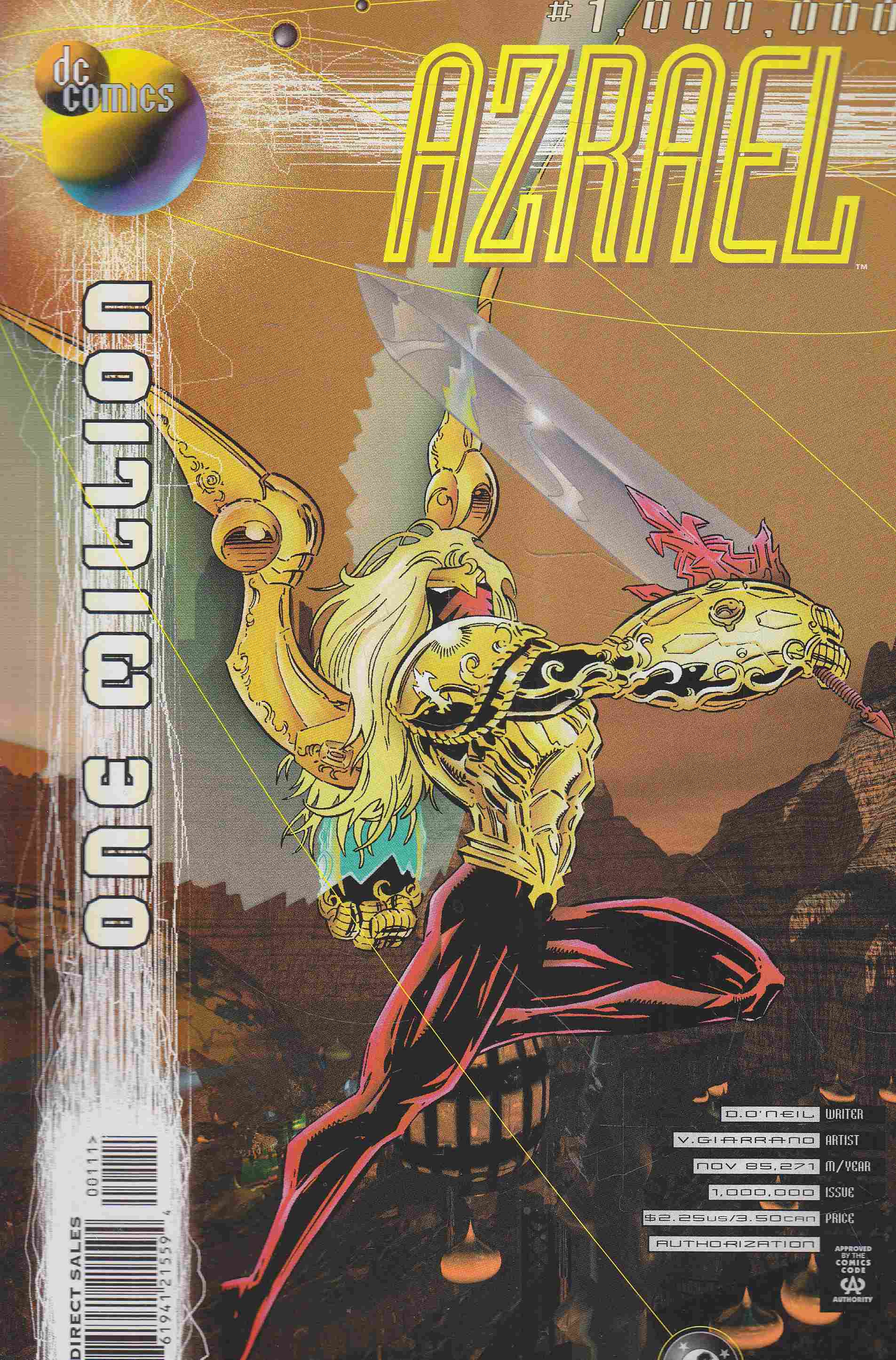 Dennis O'Reil, Giarrano, Vince - Azrael 1.000.000. Dennis O'Reil, Giarrano, Vince - Azrael 1.000.000., 1998 antikvár könyv