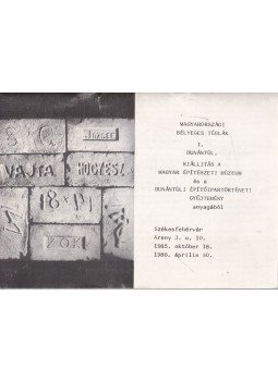 Fodor József, Lővei Pál, Dr. Pusztai László - Magyarországi bélyeges téglák I. Dunántúl, Székesfehérvár 1985 antikvár könyv