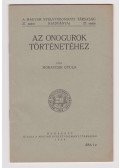 Moravcsik Gyula - Az onogurok történetéhez