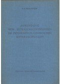 B. B. Kudrjawzew - Anwendung von Ultraschallverfahren bei physikalisch-chemischen untersuchungen