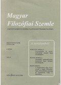 Áron László,Gut Zsóka,Kendeffy Gábor - Magyar Filozófiai Szemle 2002/4.