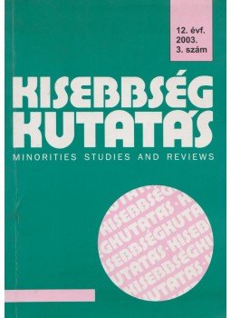 Cholnoky Győző - Kisebbségi kutatás 2003/3. Cholnoky Győző - Kisebbségi kutatás 2003/3., Budapest 2003 antikvár könyv