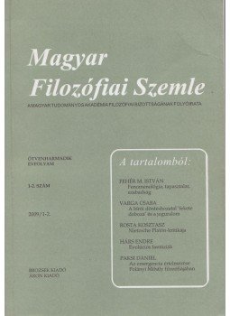 Steiger Kornél - Magyar Filozófiai Szemle 2009/1-2. Steiger Kornél - Magyar Filozófiai Szemle 2009/1-2., Budapest 2009 antikvár könyv