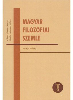 Ambrus Gergely - Magyar Filozófiai Szemle 2015/3. Ambrus Gergely - Magyar Filozófiai Szemle 2015/3., Budapest 2015 antikvár könyv