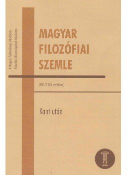 Schmal Dániel - Magyar Filozófiai Szemle 2011/3 Schmal Dániel - Magyar Filozófiai Szemle 2011/3, Budapest 2011 antikvár könyv