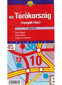 - Törökország (nyugati rész) 1:800 000 - Törökország (nyugati rész) 1:800 000, Budapest 1995 antikvár könyv