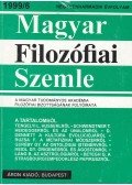 Lendvai L. Ferenc,Steiger Kornél - Magyar Filozófiai Szemle 1999/6