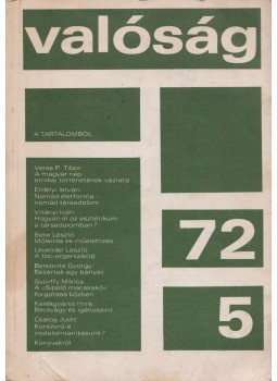 Kőrösi József - Valóság 1972/5., Budapest 1972 antikvár könyv